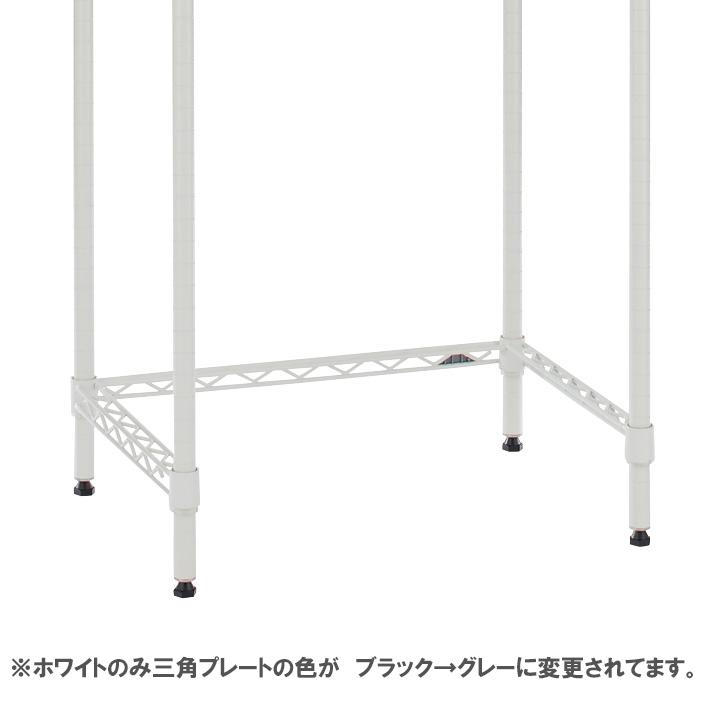 スチールラック　B1824TWW　ベーシックエレクター 三方クロスバー W600mm×D450mm　ホワイト　テーパードスリーブ4組付き｜erecta-style｜04