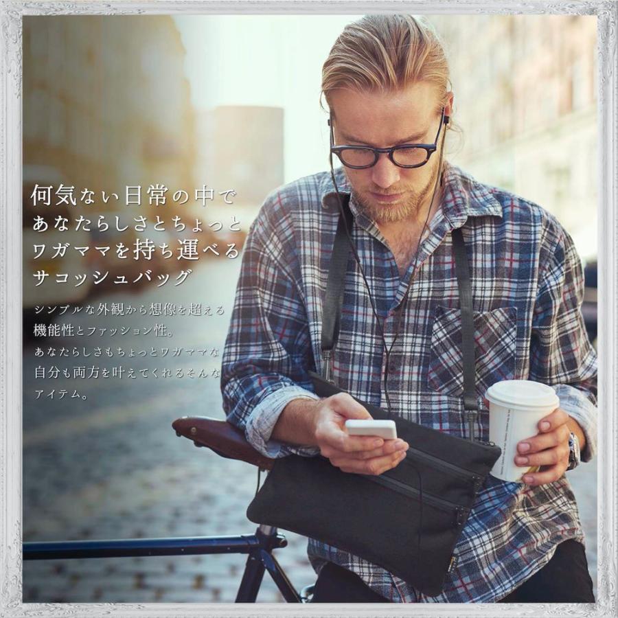 サコッシュ メンズ サコッシュバッグ ショルダーバッグ ブランド 防水 ファスナー 2way ショルダー ベルト Sc02 送料無料 Sc02 Eredita Yahoo Shop 通販 Yahoo ショッピング