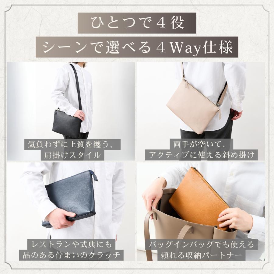 ショルダーバッグ メンズ サコッシュ 本革 革 大きめ 人気 ブランド