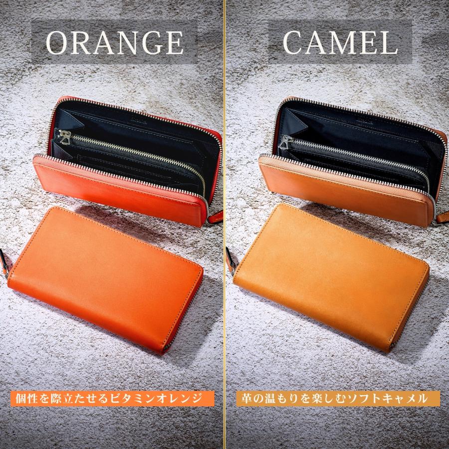 Eredita 小さい長財布 メンズ 財布 栃木レザー 短い 長財布 本革