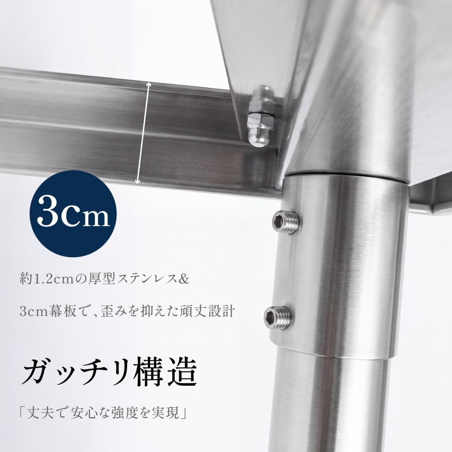 ステンレス作業台 業務用 調理台 日本製 900×600×800mm バックガード