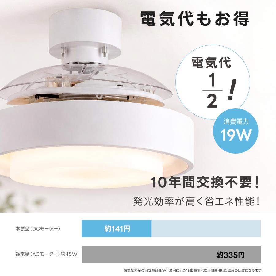 シーリングファンライト 8畳 リモコン付き シーリングライト 調光調色 扇風機 シーリングファン LED シーリングライト ファン付き天井照明 扇風機 8