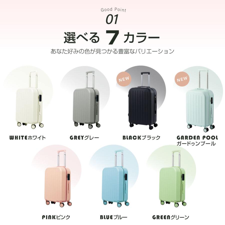 スーツケース キャリーケース キャリーバッグ 小型 2泊3日 超軽量 TSA