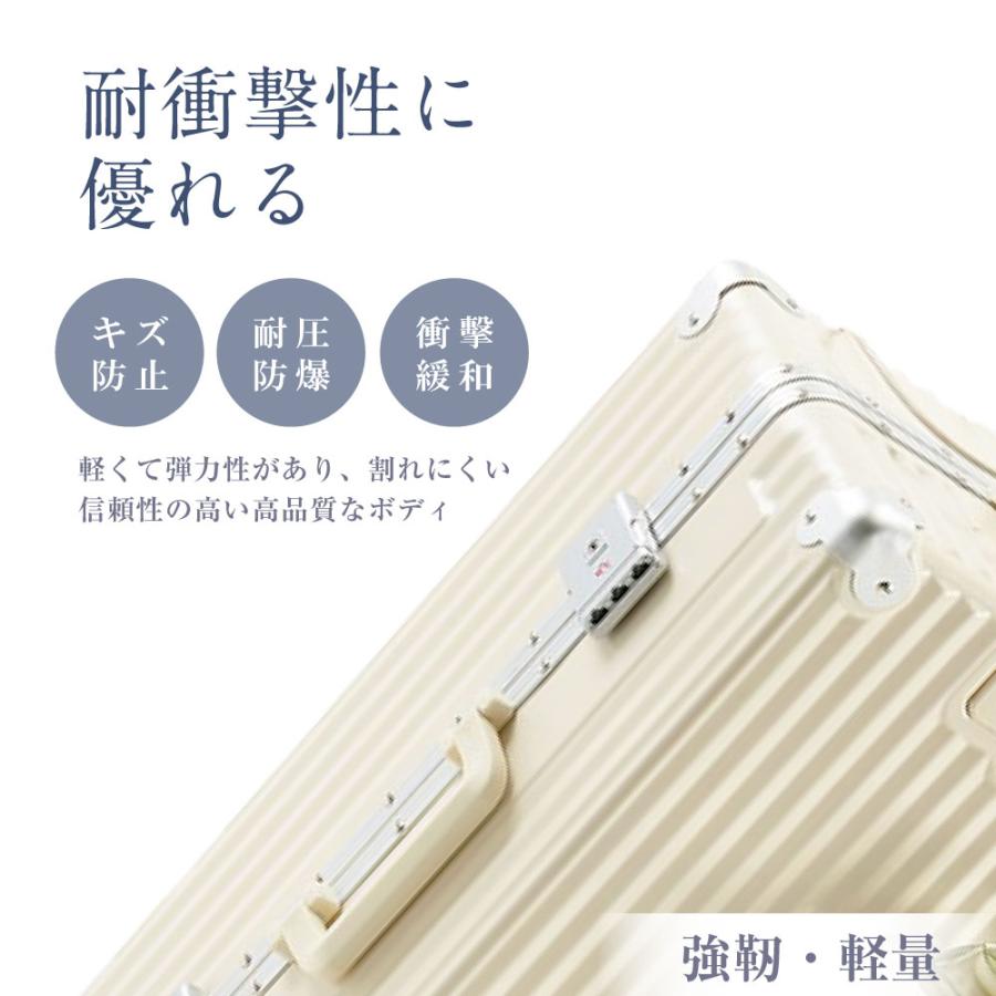 スーツケース フレームタイプ USBポート付き キャリーケース Mサイズ 7