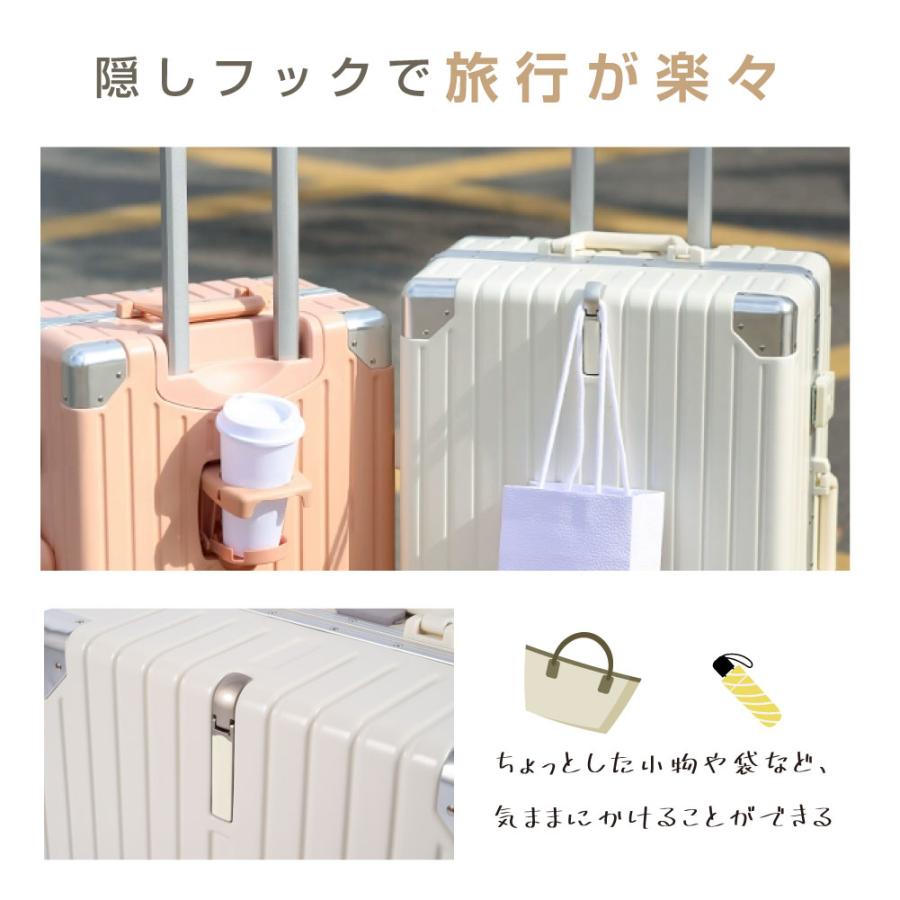 スーツケース フレームタイプ USBポート付き キャリーケース Mサイズ 5