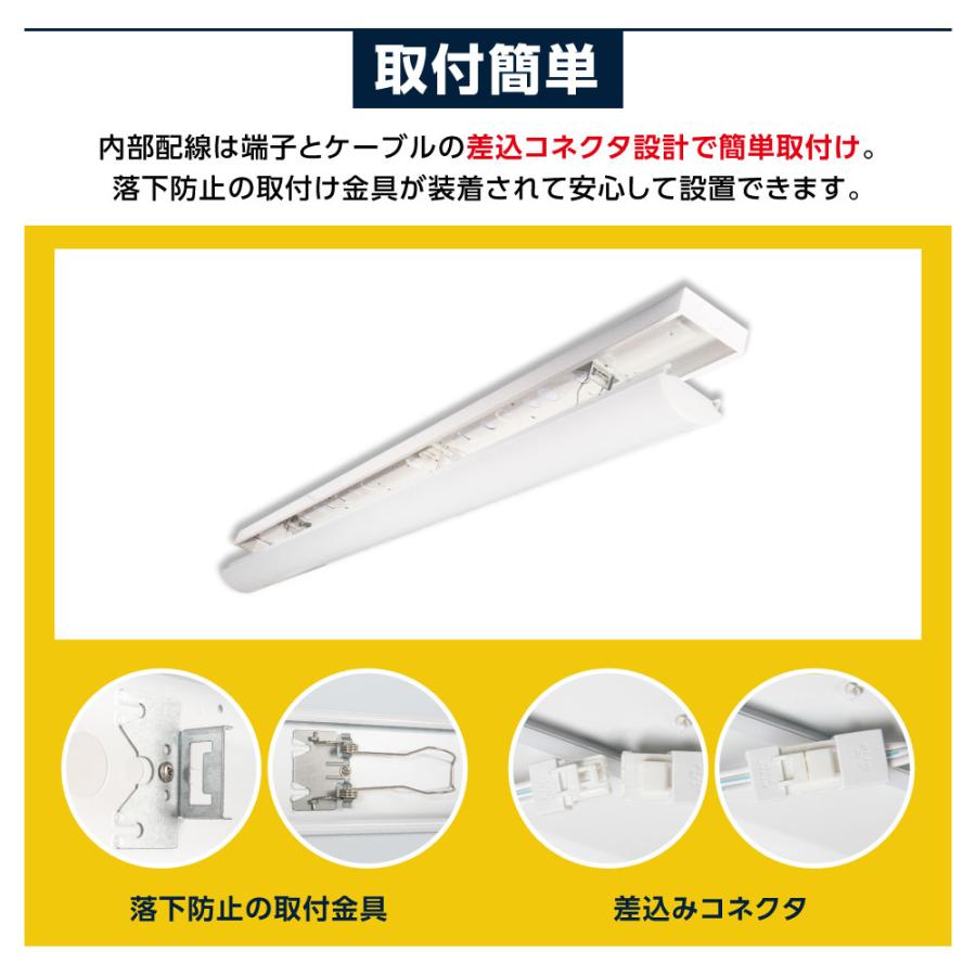 ledベースライト 40W型 2灯相当 トラフ型 2台セット LED蛍光灯 薄型