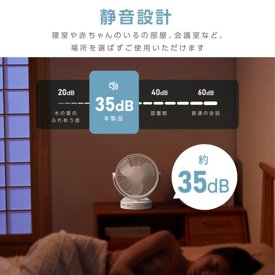扇風機 クリップ式 静音 卓上 小型 ビッグサイズ 360°角度調節