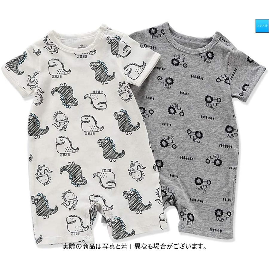 Baby Nest 夏 ベビー服 半袖ロンパース 肌着 2枚セット 女の子 男の子 肩ボタン 動物柄 コットン 出産祝い セット9 9 12ヶ月 お食い初め食器 食器セット Www Gvcal Com