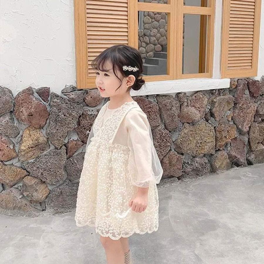 Baby Nest ベビー服 女の子 キッズ ワンピース フォーマル 結婚式 ベビーギフト お宮参り 発表会 七五三 花柄 ベージュ 赤ちゃん 子供 お食い初め食器 食器セット