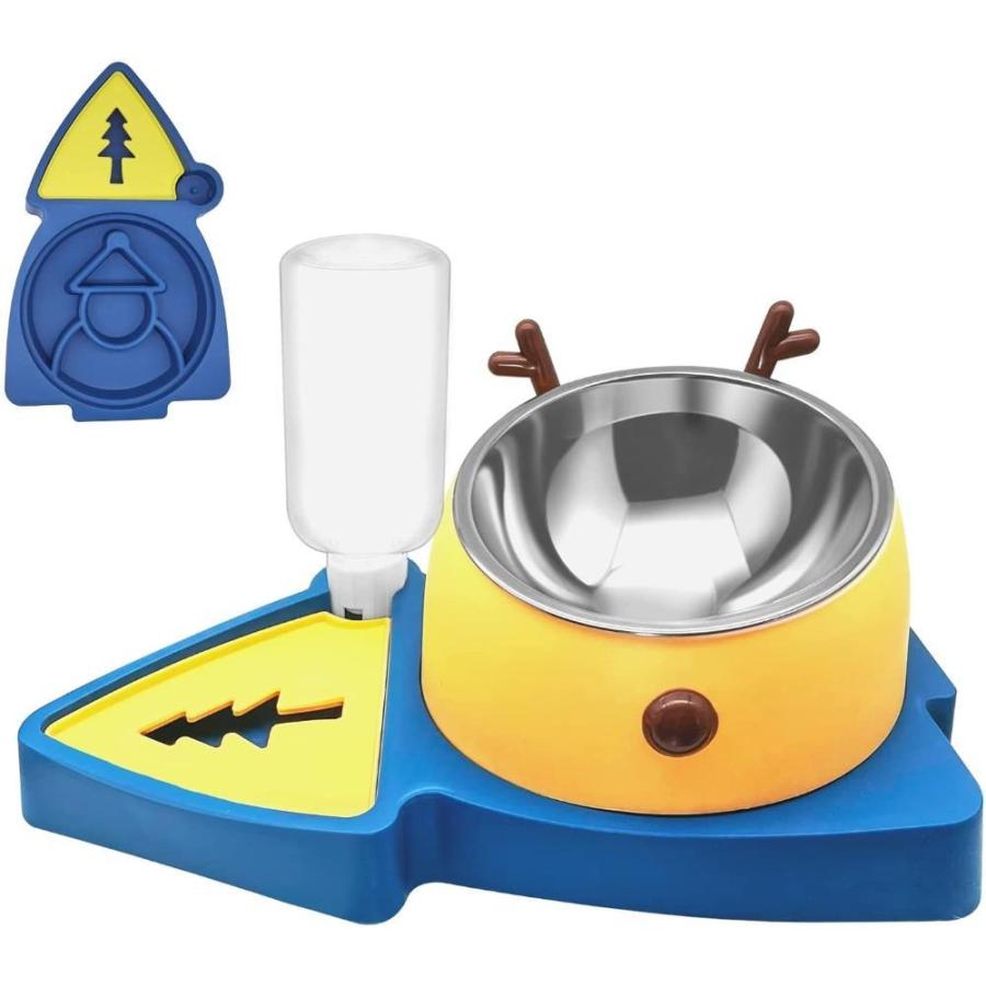 Tailsweetie ペット 食器 早食い防止 給水器 付き 猫 犬 水 餌 入れ フードボウル 食べやすい 傾斜がある ステンレス製 滑り止 Gys エレオルyahoo 店 通販 Yahoo ショッピング