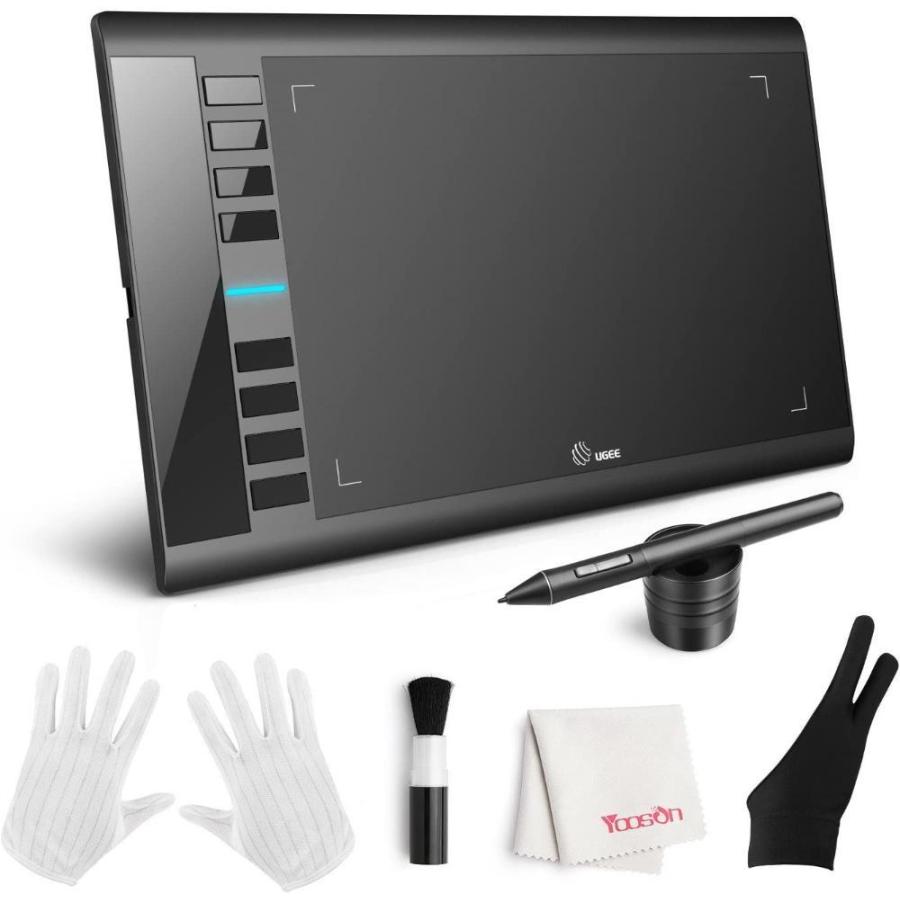 柔らかい 漫画とイラスト用 Usb式 ペンタブ Ugeeペンタブレット 充電不要ペン 2本指グローブなど5点セ 8個エクスプレスキー 8192レベル筆圧感度 タブレットpc Oyostate Gov Ng