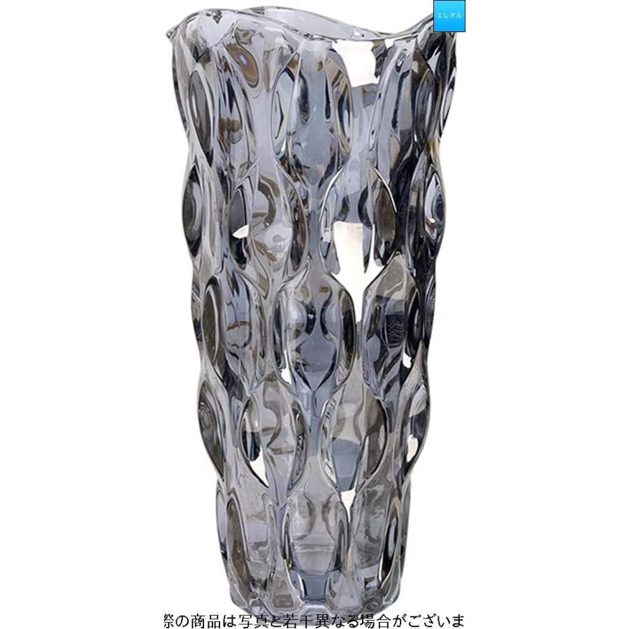 ガラス フラワーベース 透明 花瓶 ガラス おしゃれ 大 花瓶 北欧 花瓶 30cm グラデーション 現代 シンプル 透明 広口 花器 部屋 玄関 Gys エレオルyahoo 店 通販 Yahoo ショッピング