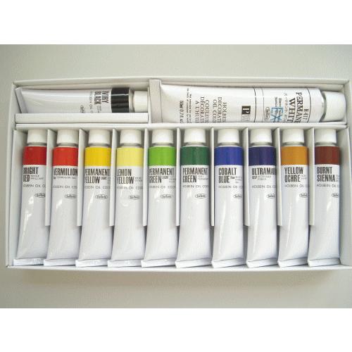 ホルベイン 油絵具セット Aセット 習作用油絵の具 20ml・11色+ ホルベイン 油絵具セット Aセット 習作用油絵の具 20ml・11色+
