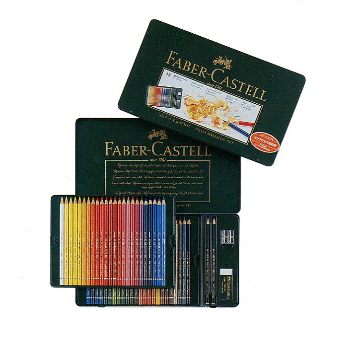 ファーバーカステル FABER CASTELL ポリクロモス色鉛筆 60色（缶入