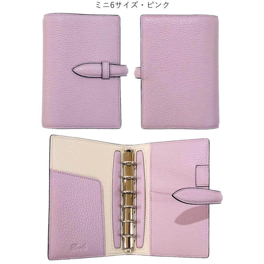 ブレイリオ 取り扱い店舗限定 システム手帳 モルビド ピンク/スカイ M5