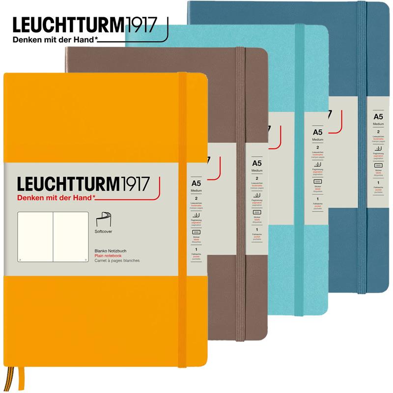 ロイヒトトゥルム1917 ノート A5 ソフトカバー ライジングカラー 横罫
