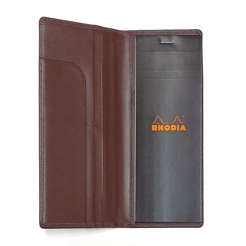 NAGASAWAオリジナル A5ハーフマルチジャケット ブラウン 本革 メモ