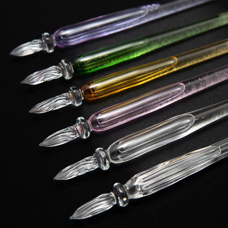 まつぼっくり ガラスペン ストームグラス 外モール/ブルー/ピンク