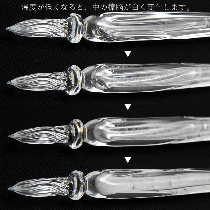 まつぼっくり ガラスペン ストームグラス 外モール/ブルー/ピンク