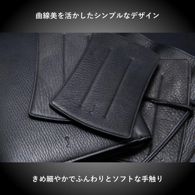 NAGASAWA オンラインショップ限定 キップレザーペンケース All Black 3
