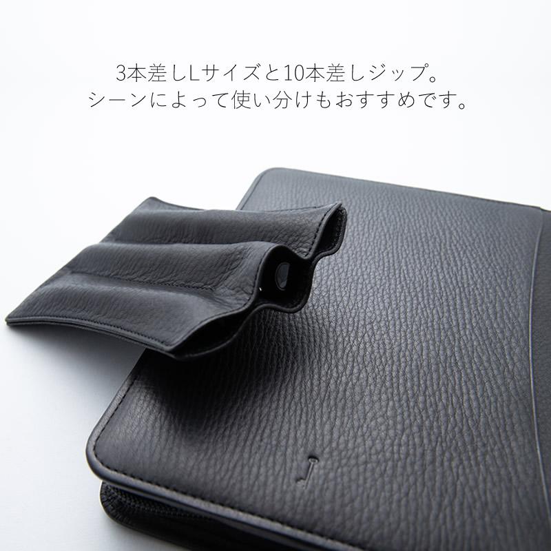 NAGASAWA キップレザー筆箱 ブラック 新品未使用 NAGASAWA オンラインショップ限定 キップレザーペンケース All Black 3