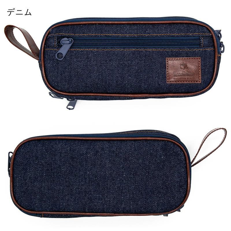 ラダイト　Luddite  筆箱　ペンケース　おしゃれ　デニム生地　本革 デニム ベンディペンケース | Luddite ラダイト