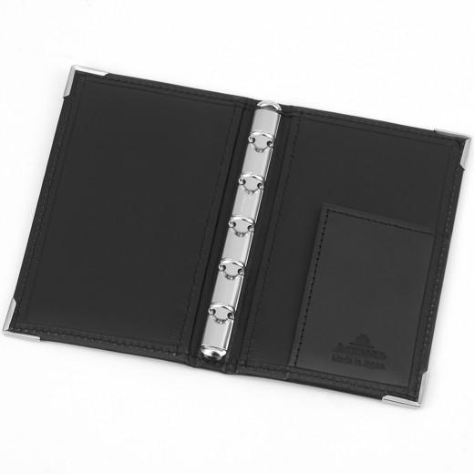 ASHFORD/アシュフォード システム手帳 レクタングル マイクロ5 8mm ノートタイプ No.2085 ブラック ( 黒 ) 