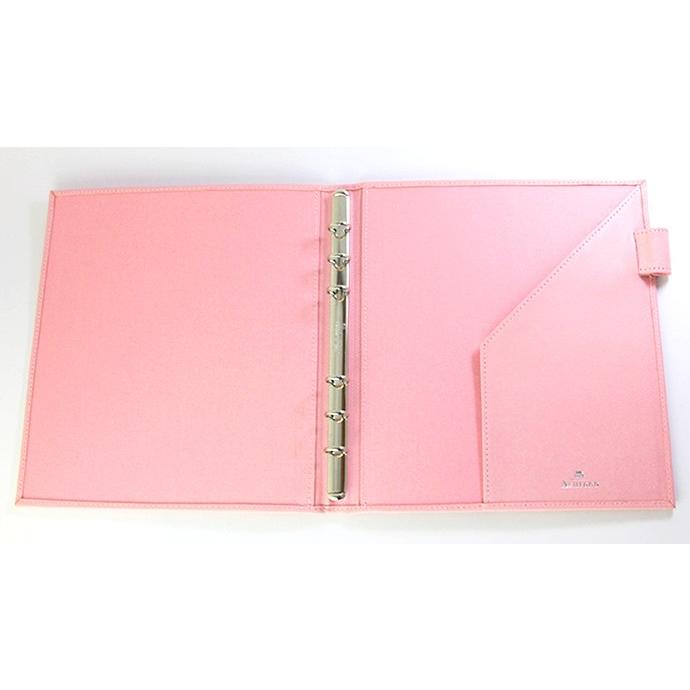 限定色チェリーブロッサム】ASHFORD 本革 システム手帳 HB×WA5サイズ