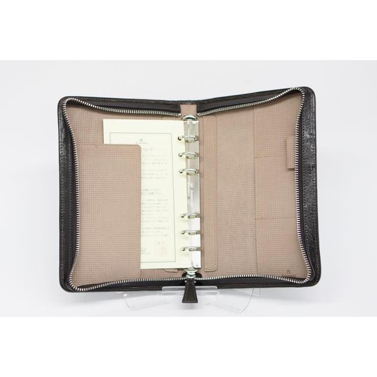 ASHFORD システム手帳 バイブルサイズ 19mmリング ジッパー