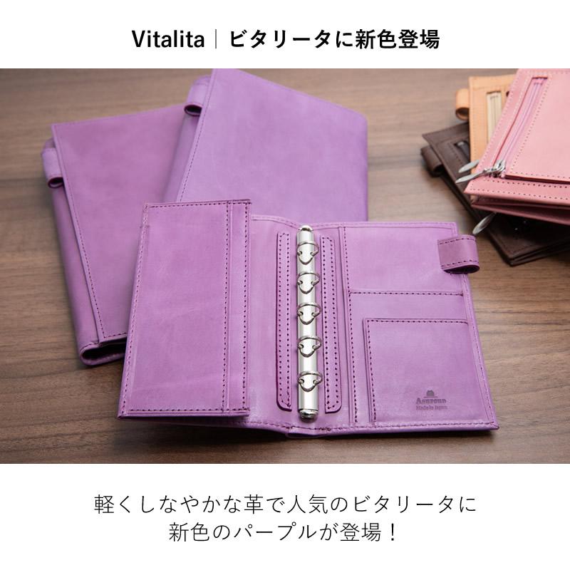 ASHFORD システム手帳 ビタリータ バイブル+B6 11mm ライフ