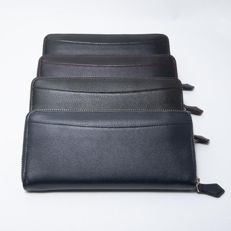 名入れ対象商品】Brelio YAKレザー 長財布 本革 ラウンドジップ 小銭