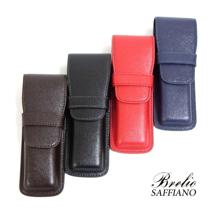 brelio ブレイリオ コードバン ペンケース2本差し【未使用品】 ブレイリオ 本革 ペンシース 肉盛り 2本差し ミネルバボックス No.269