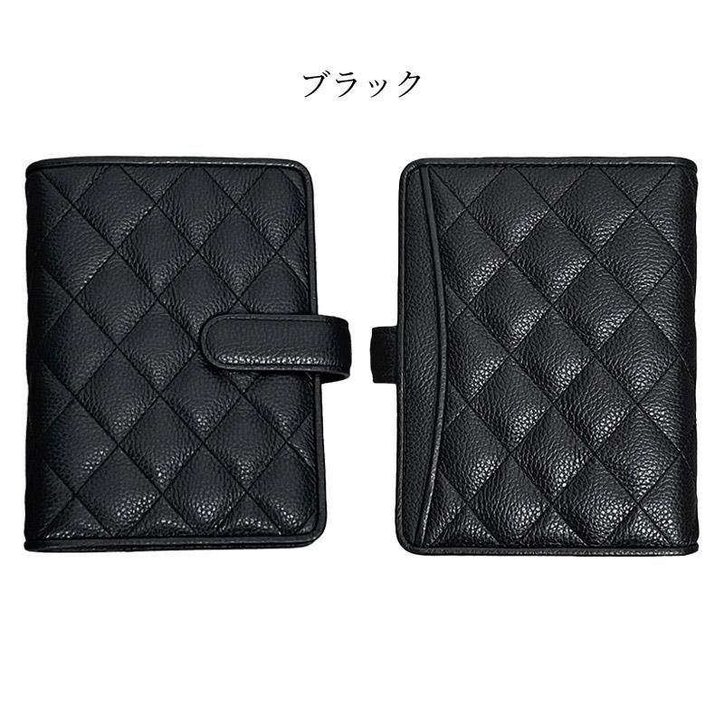 Brelio システム手帳 キルティング ベルト(フック) M6 20mmリング 