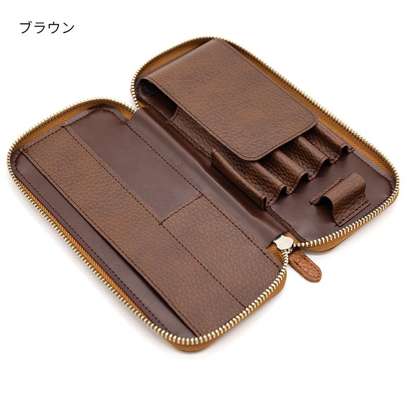 ラダイト ラウンドジップペンケース エッセンシャル ADRIAレザー