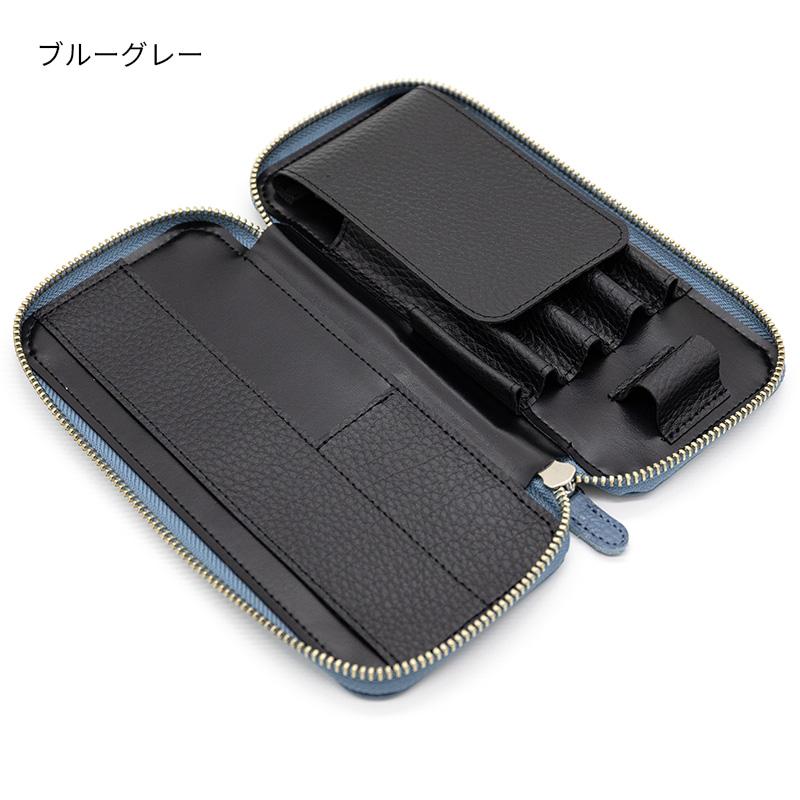 ラダイト ラウンドジップペンケース エッセンシャル ADRIAレザー