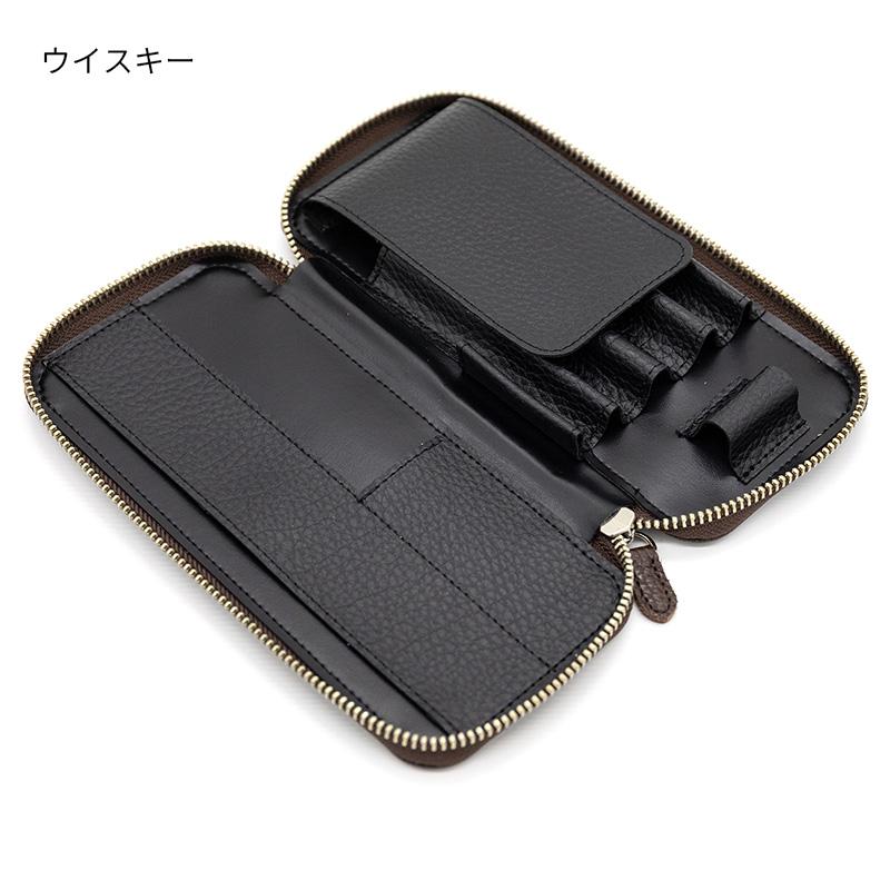 ラダイト ラウンドジップペンケース エッセンシャル ADRIAレザー