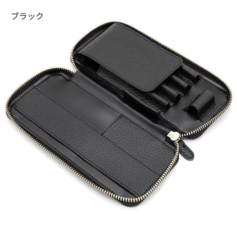 ラダイト ラウンドジップペンケース エッセンシャル ADRIAレザー