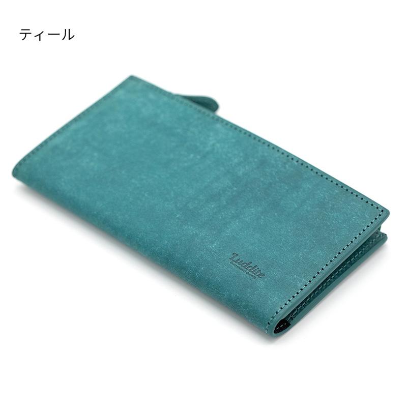 ラダイト MAYA(マヤ)レザーウォレット LW17 Wallet Type1 二つ折り長財布 ブラック/ブラウン/ティール/ウイスキーの画像