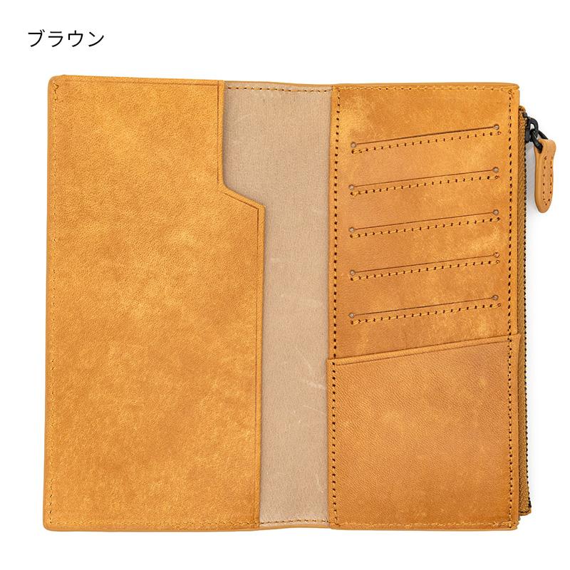 ラダイト MAYA(マヤ)レザーウォレット LW17 Wallet Type1 二つ折り長財布 ブラック/ブラウン/ティール/ウイスキーの画像