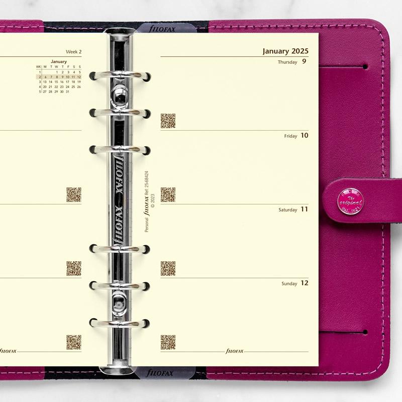 FILOFAX 2025年 システム手帳リフィル バイブル 見開き1週間 月-日
