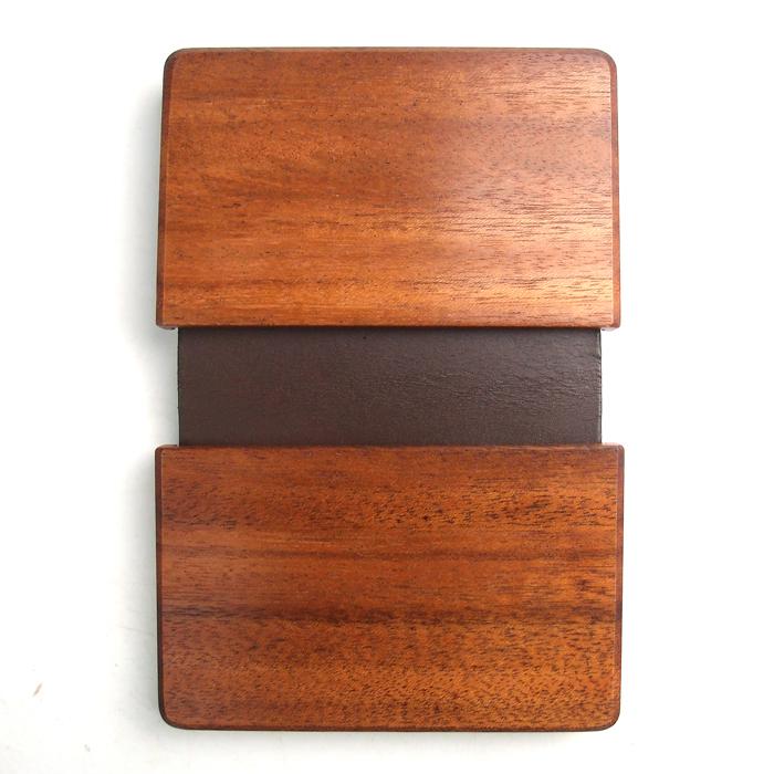 for card case12 木と革の名刺入れ （LIFE/ライフ/職人手作り/名刺