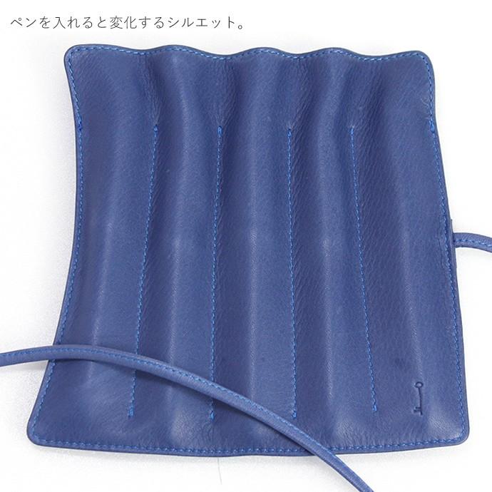 【希少限定カラー】ナガサワキップレザーロールペンケース5本差し北野坂ナイトブルー NAGASAWA キップレザー 限定色 北野坂ナイトブルー | ナガサワ
