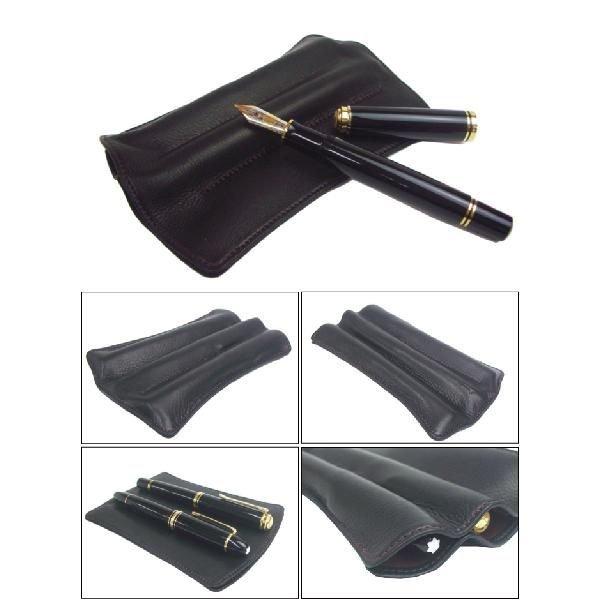 ペンケース 革 3本差し Lサイズ NAGASAWAオリジナル キップレザー(約