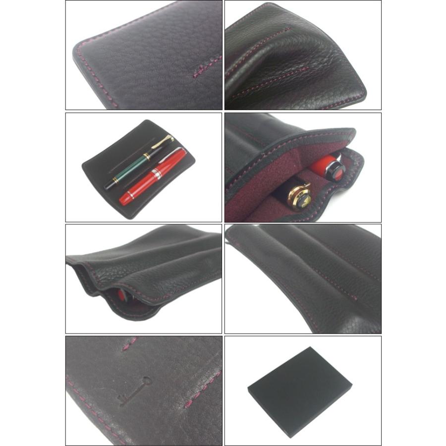 NAGASAWA Penstyle 3本差し キップレザー ペンケース SSサイズ