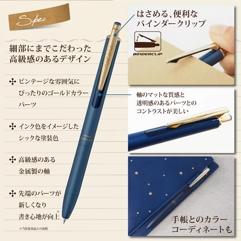 NAGASAWA×サラサグランド ビンテージ ジェルボールペン 0.5 ナガサワ