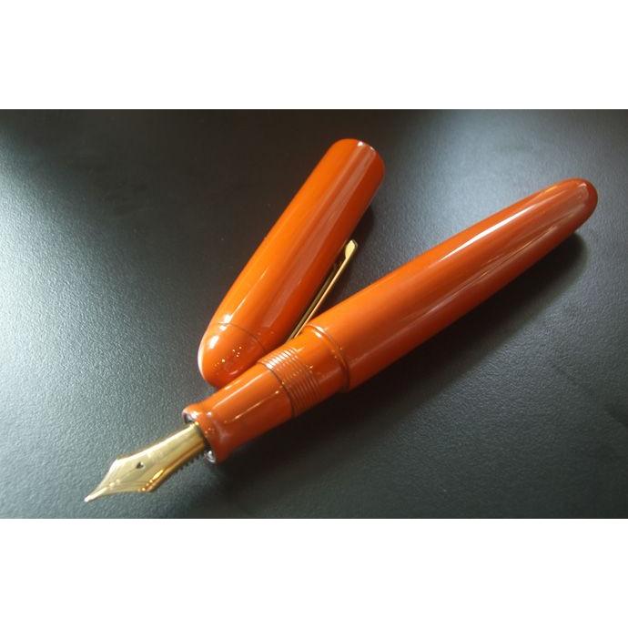 中屋万年筆 洗い朱