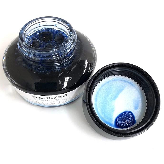 万年筆インク 神戸INK物語 50ml 千苅ウォーターブルー NAGASAWA