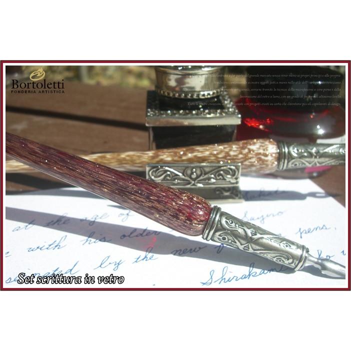 イタリア製】【ガラスペン軸】ボルトレッティ Bortoletti インク付き