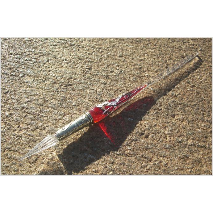 ガラスペン】【イタリア製】ボルトレッティ Bortoletti インク付き