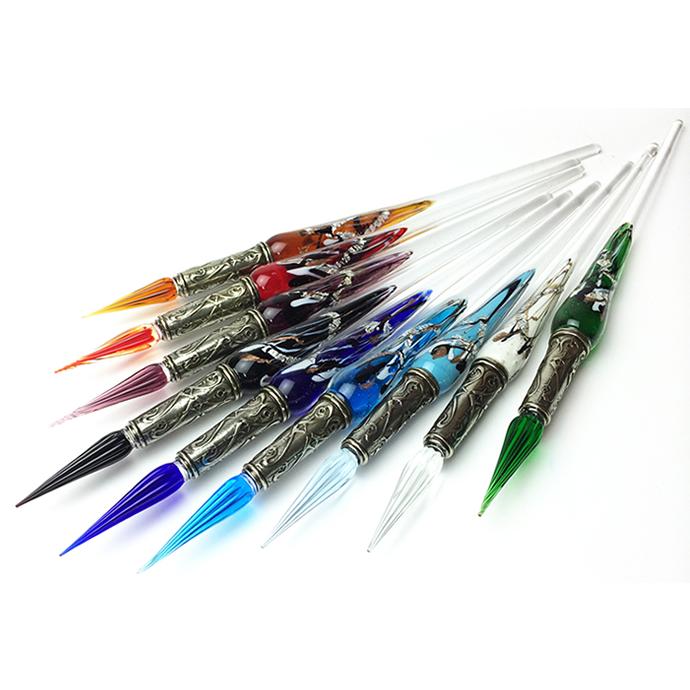 ガラスペン】【イタリア製】ボルトレッティ Bortoletti インク付き